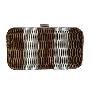 Kate Spade Kitt Wicker Handbag Small Clutch Crossbody